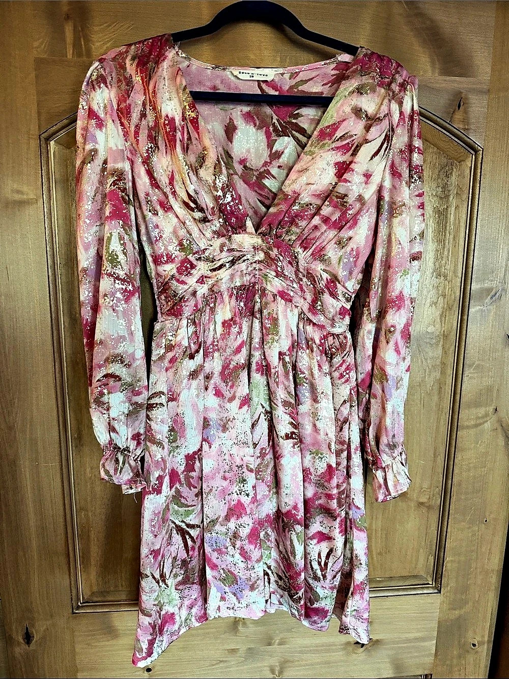 Peace and Love Mini Dress Montmartre Floral Pink & White Mini